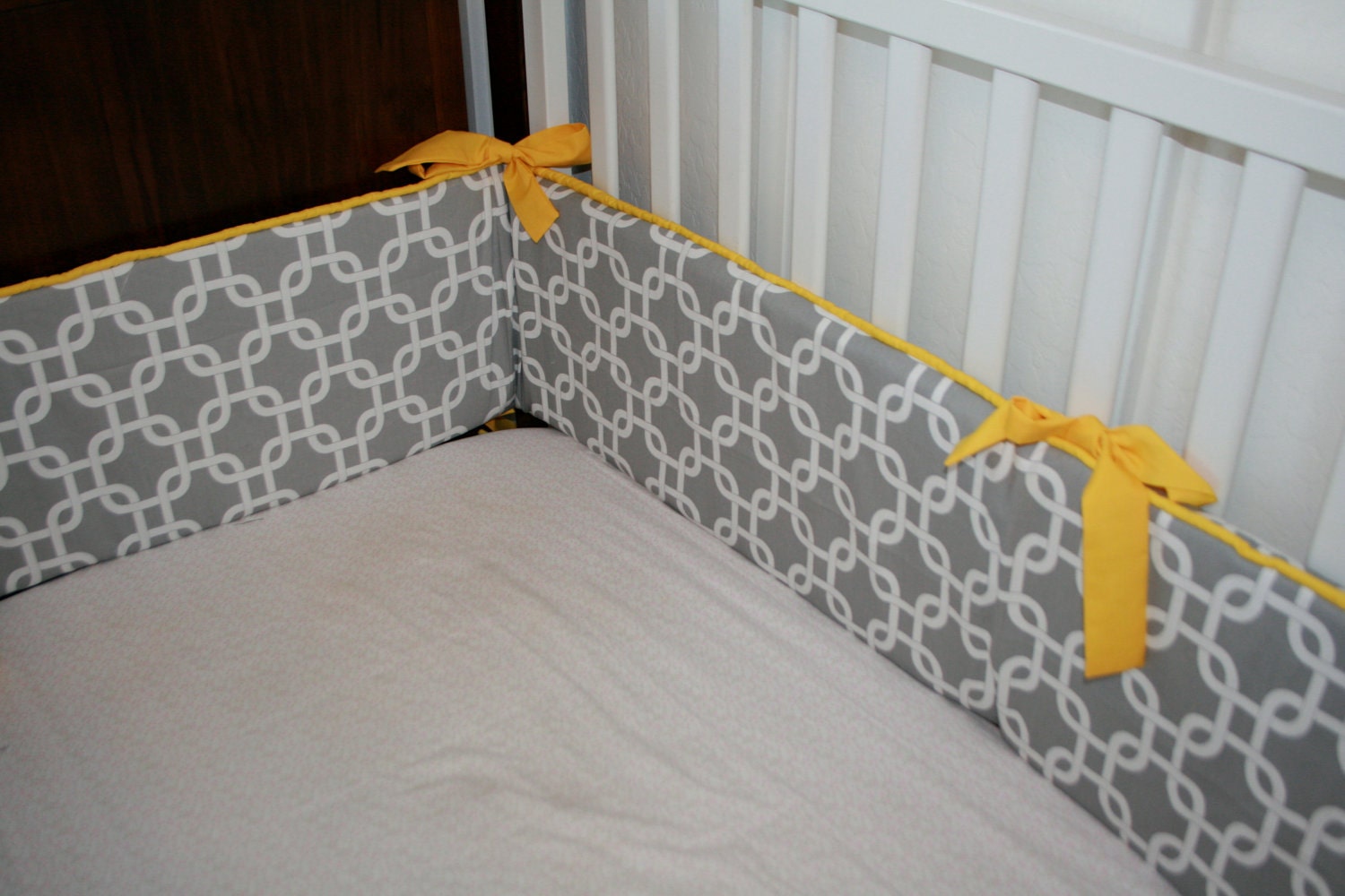 Geometric Crib Bumper- Boy or girl-  YOU PICK DETAILS