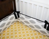 Chevron Custom Crib Bumper- Boy or Girl- YOU PICK DETAILS