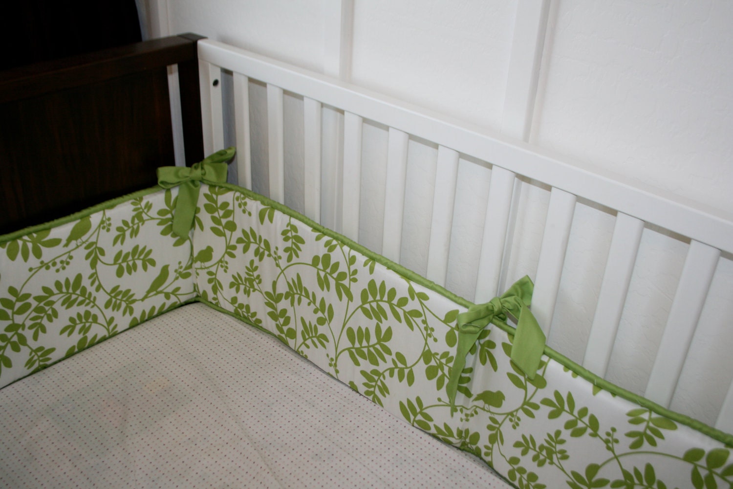 Green or Gray Dwell Studio Crib Bumper-   PICK DETAILS