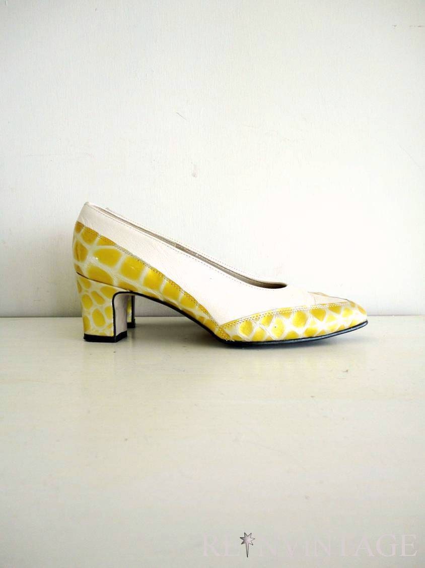 vintage patent leather high heels : LEMON iCE shoes by Norman Kaplan