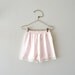 vintage tap pants - lingerie shorts / PALE PiNK ivory lace