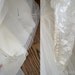 vintage 1940s wedding dress - 40s lace wedding dress / ivory white peplum tulle full skirt