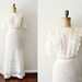 vintage 1910s dress - edwardian wedding dress / antique ivory lace