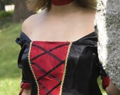 Gothic costume medieval renaissance fantasy style gown dress for vampire witch
