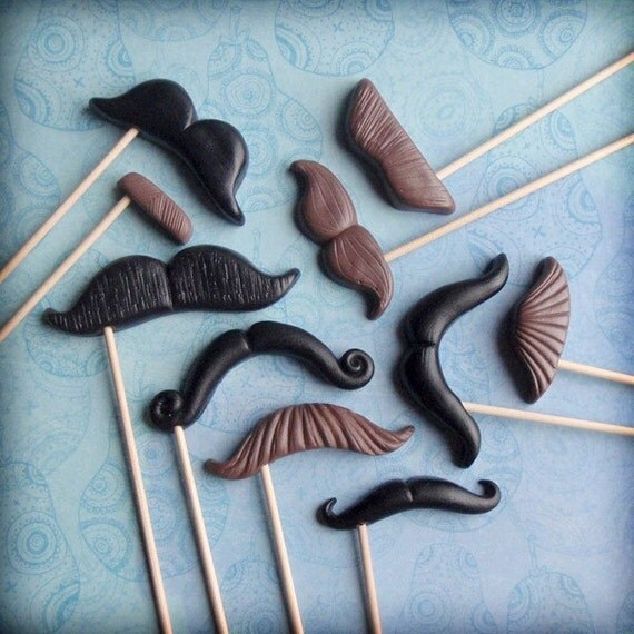 The Twilight Affair - Mustache Props - Set of 10