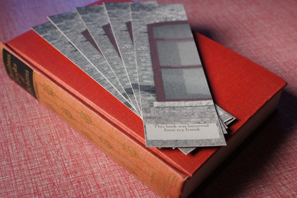 Architectural Window Bookmarks for Book Borrowers