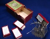 SaLe //  Vintage Lot Sewing Machine TORRINGTON NEEDLES advertising box Singer NO 14