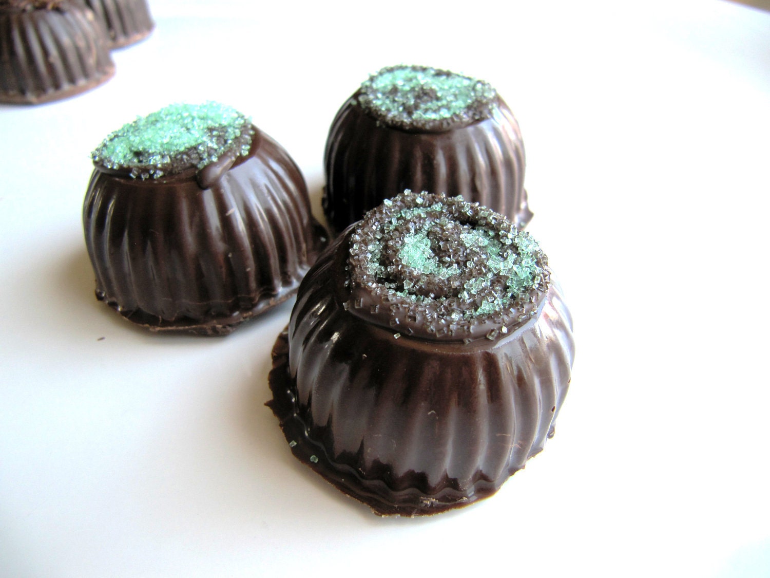 Key Lime Dark Belgian Chocolate Truffle 4 Piece