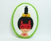 Carnival memories felt pin