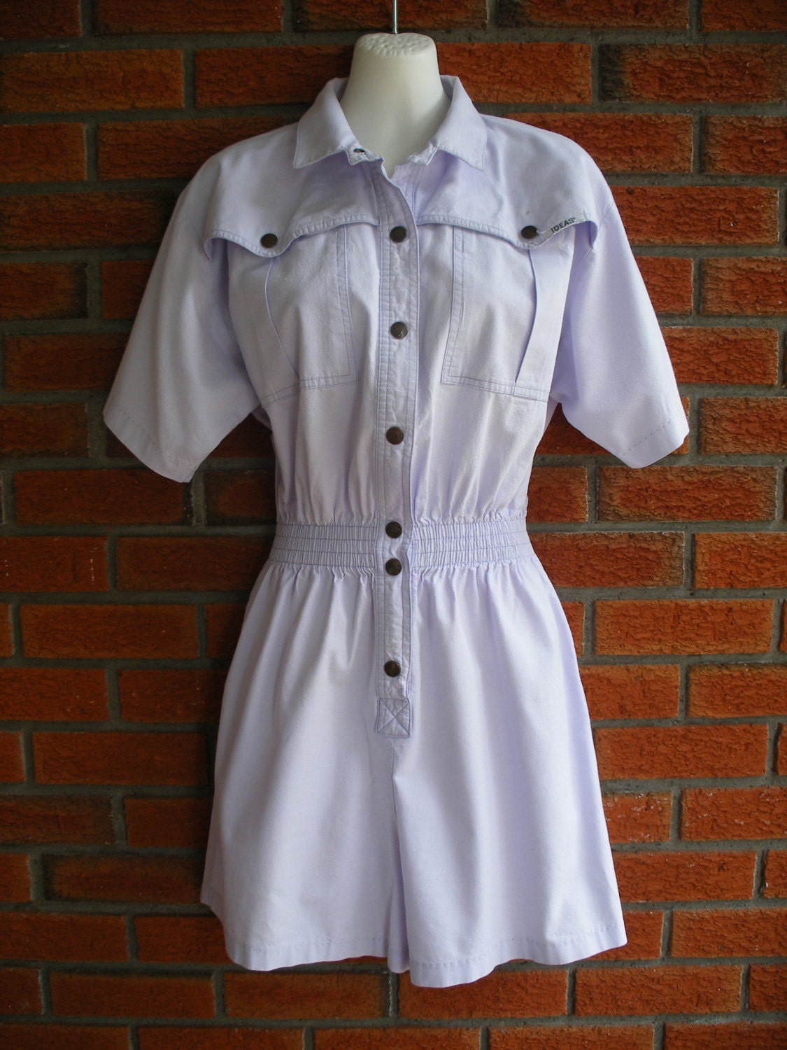 Super Cute Vintage Mauve Colored 80s Onesie