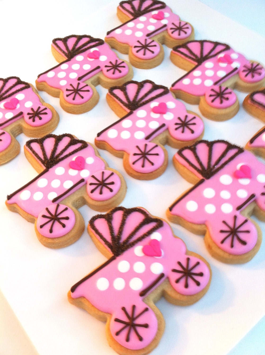 Hello Sunshine Baby Carriage Cookies (1 dozen)