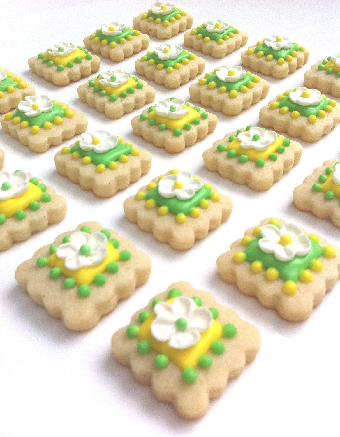 Flower Girl Tile Cookies (3 dozen)