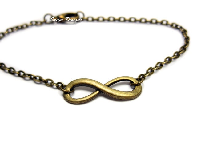 Infinity Bracelet or Custom Infinity Anklet - infinite bracelet friendship bracelet cute anklet simple bracelet eternity love forever love