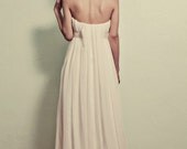 Ivory silk organza comb set- style 126