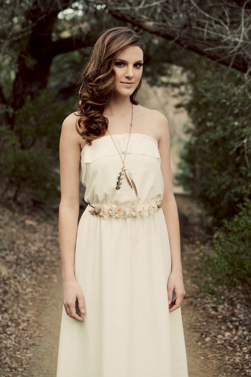 Handmade silk blossoms belt- style 405
