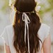 Blush silk blossoms hair wreath, style 514