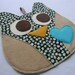 Baby Owl Lovey Blanket - security blanket toy