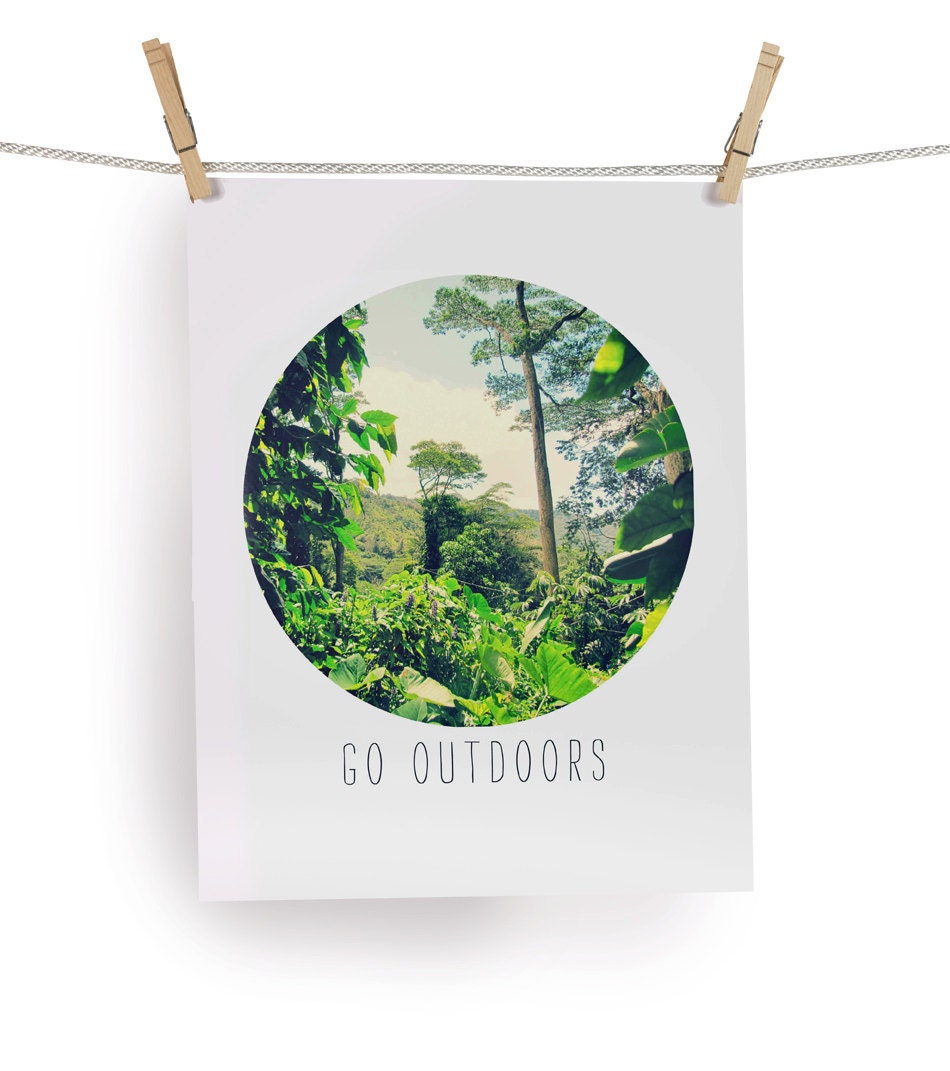 Motivational 8"x10" Print - Go Outside