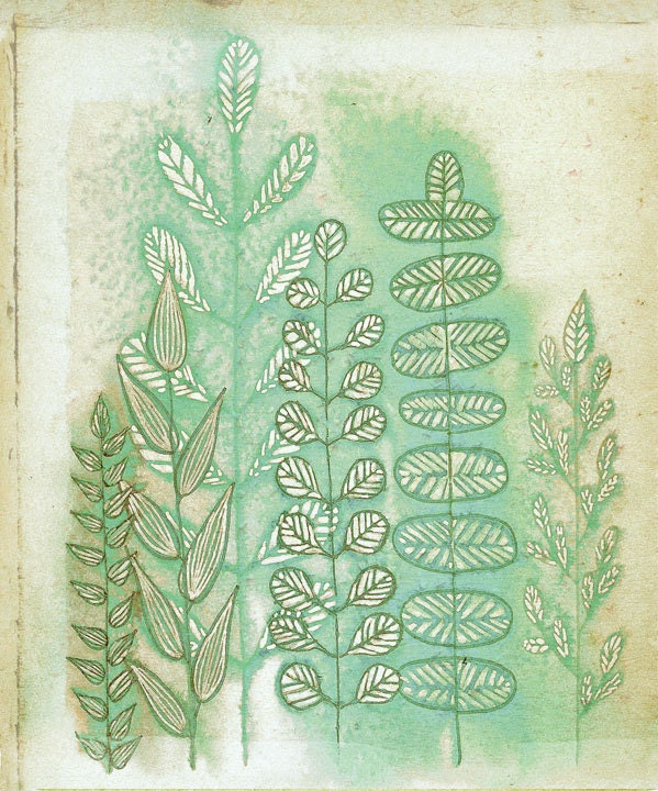 Art Print - Woodland Ferns 8"x10"