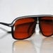 Awesome 1960s S White Striped Aviator SunGlasses