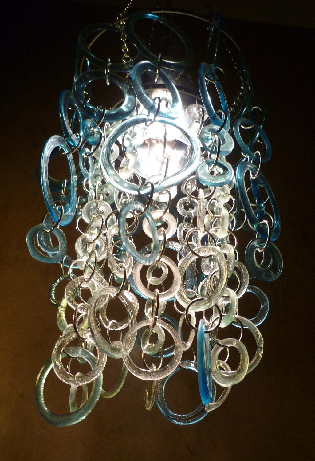 AQUA Chandelier - Eco friendly - Ecological - Recycled glass