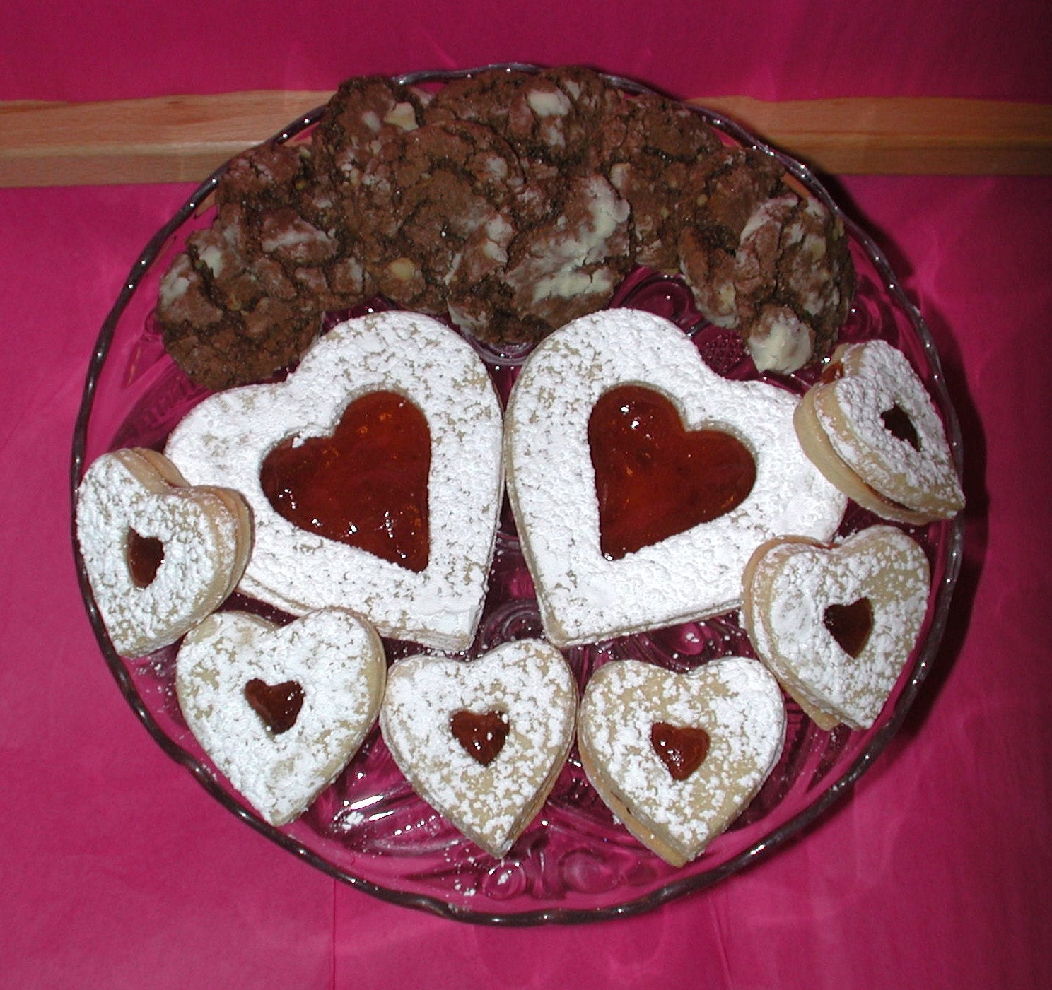 FILLED LINZER TARTS AND CHOCOLATE COOKIES