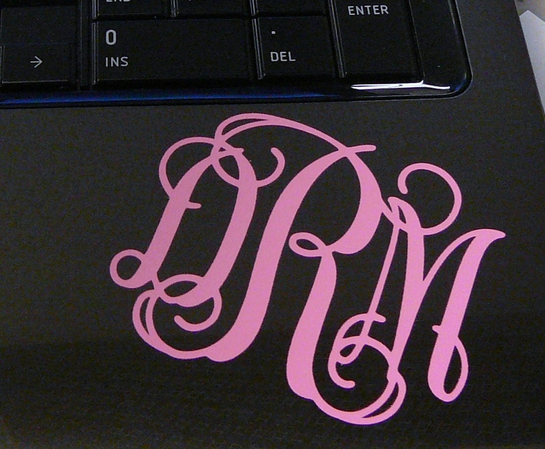 2.5 inch Monogram for Laptop, Car, etc...