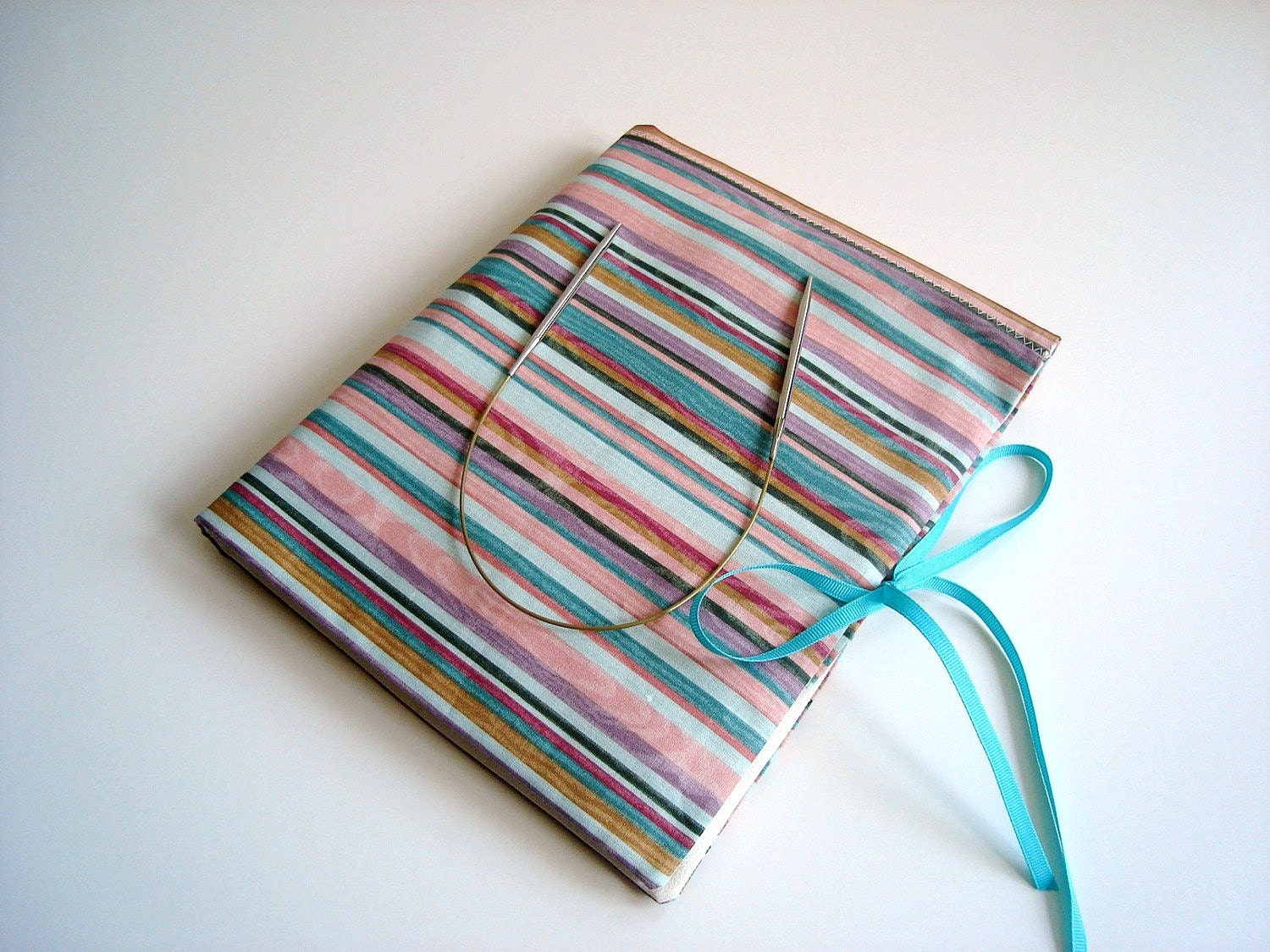 Knitting Needle Case Pastel Stripe Circular Needle Case