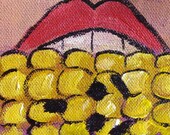 Corny Cob Horror ACEO