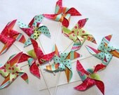 Mini Fabric Pinwheels - Celebrate - Set of 10 Il_170x135