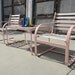 SALE-Vintage 60's Patio Set with Pink Marble Table and 2 Chairs (Los Angeles)