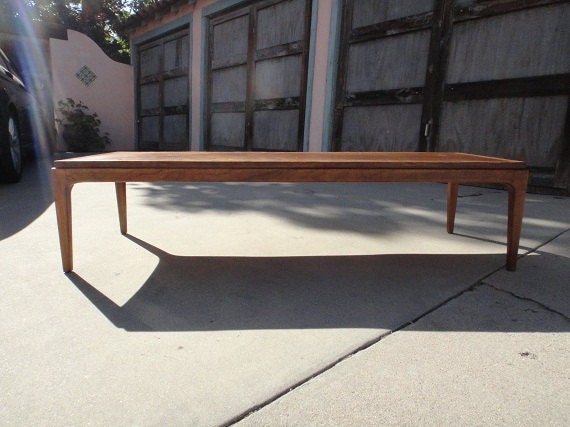 RESERVE BRANDON Danish Modern Rectangular Walnut Finish Lane Coffee Table (Los Angeles)