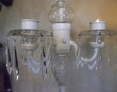 Vintage Chandelier, Candelier, vintage parts, WEDDING candle holder