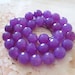 8" long (15 pcs) Amethyst Purple Agate Faceted 12mm Round Beads