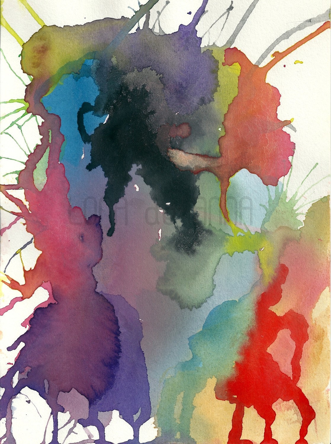 Primavera Watercolour Print  A3