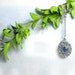 Summer SALE 20% off - Metalwork locket, retro sterling pendant, gemstone fine jewelry, silver locket, blue kyanite pendant