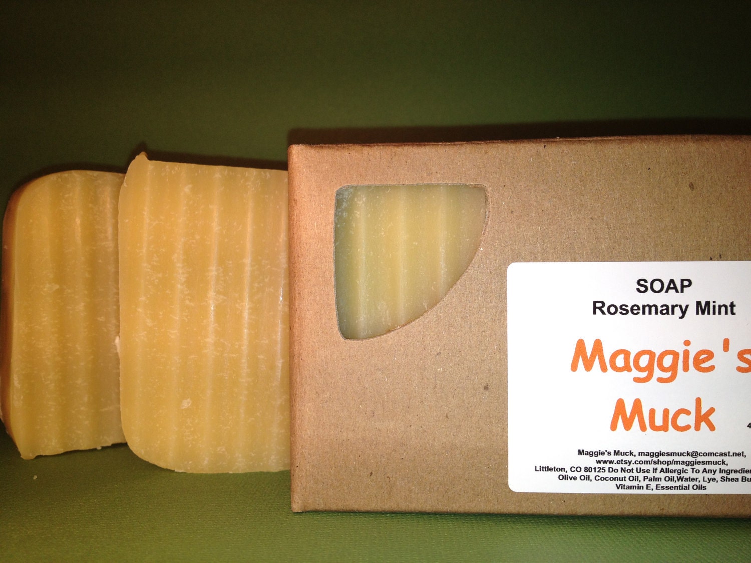 Soap, Rosemary Mint 5oz. Cold Process Soap