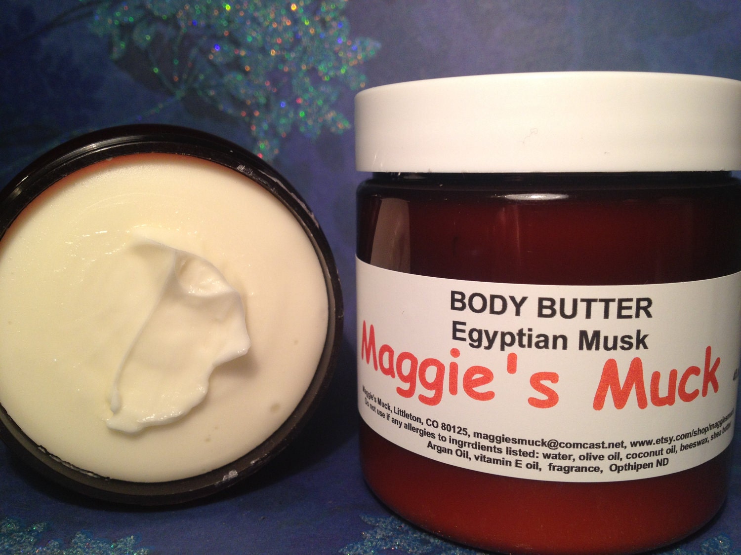 Body Butter Egyptian Musk with Argan Oil, 4oz.