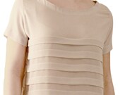 PDF Sewing pattern - Loose fitting pleated t-shirt