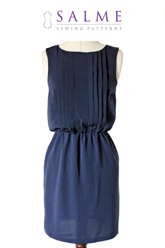Sleeveless dress PDF pattern
