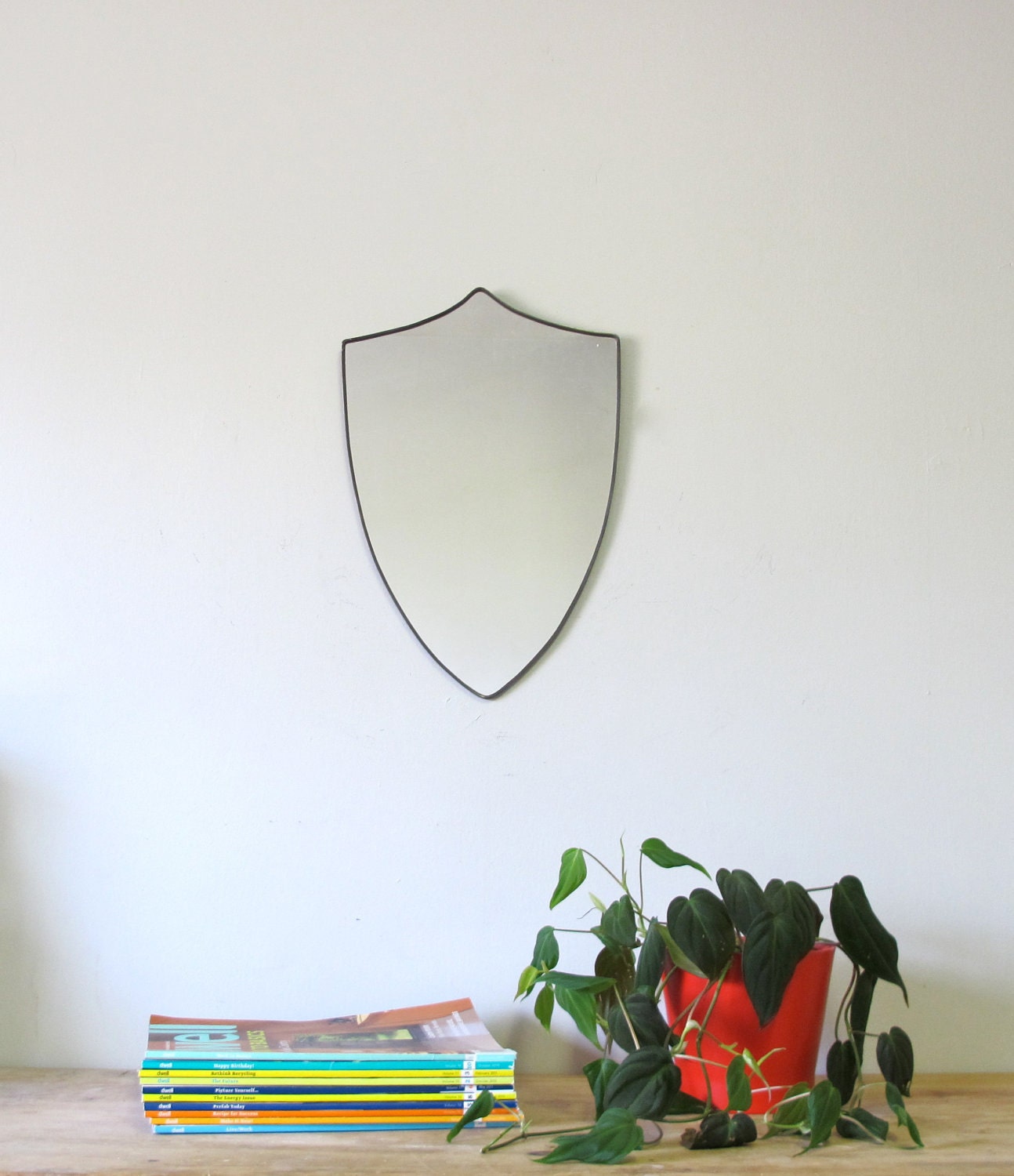 Shield Mirror Crest Mirror Handmade Mirror Wall Mirror