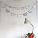 Mirror Bunting Large Half Circle Banner Garland Strand