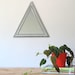 SALE / / / Triangle Wall Mirror Geometric / Handmade Wall Mirror