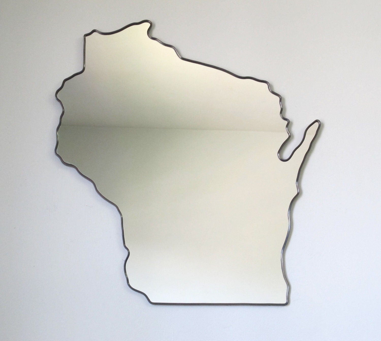 SALE / / / Wisconsin Mirror / Wall Mirror State Outline Silhouette