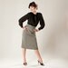 Vintage 1950s Pencil Skirt Tweed Woven Fall Fashions 1940s