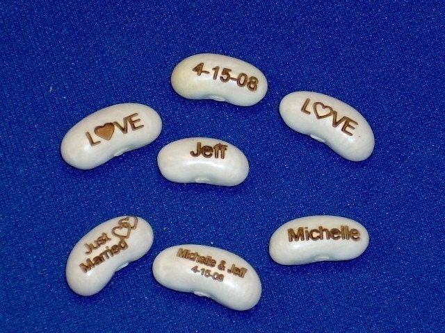 Message Beans --  Unique Planting Kit -- 10 Personalized Bean Seeds
