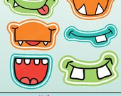 Monster Grins Cute Printable Birthday Party Favors Il_170x135