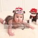 SOCK MONKEY Set Prop plus Diaper Cover with PRIORITY shipping