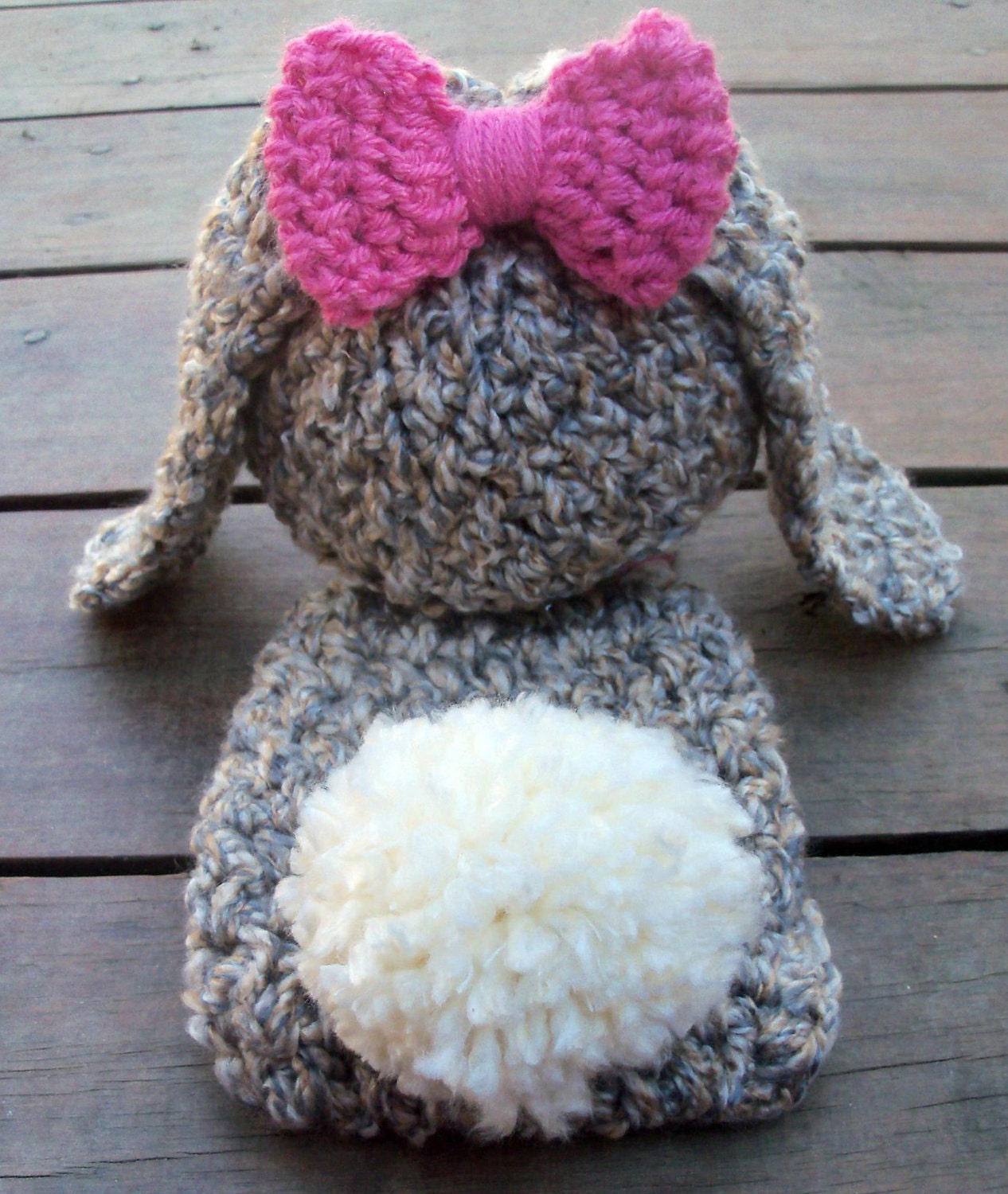 SALE Lop BUNNY rabbit  hat ONLY  with removable bow