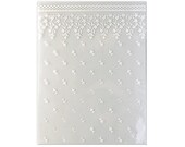 White Flower Lace Cellophane Bags - Large (20 bags)